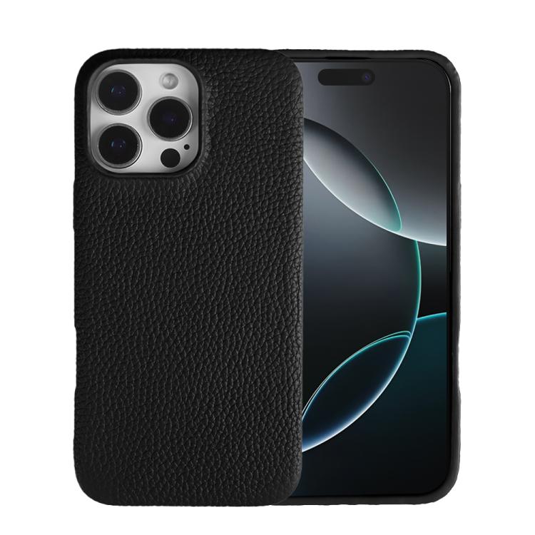 Litchi Texture Genuine Leather MagSafe Back Phone Case, For iPhone 13 Pro Max, For iPhone 13 Pro