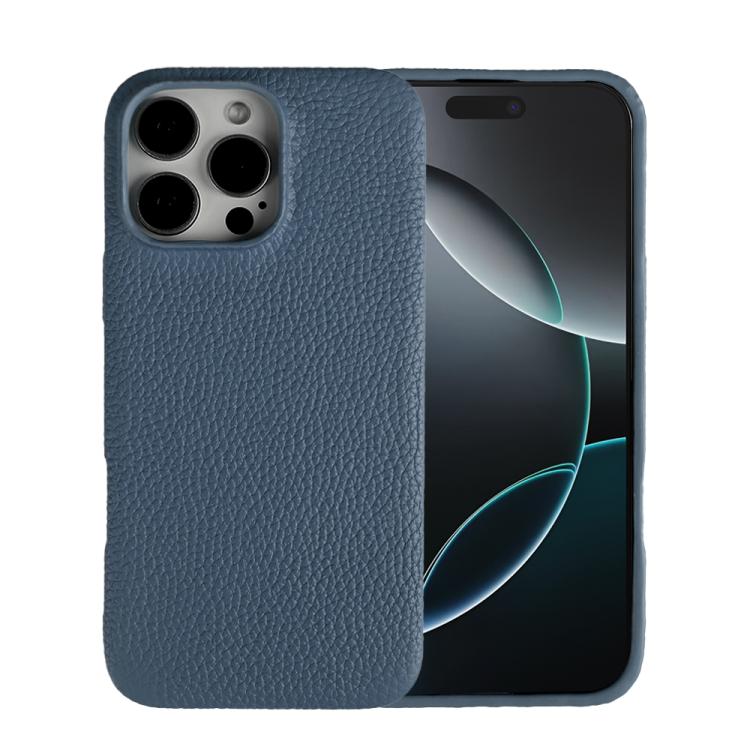 Litchi Texture Genuine Leather MagSafe Back Phone Case, For iPhone 13 Pro Max, For iPhone 13 Pro