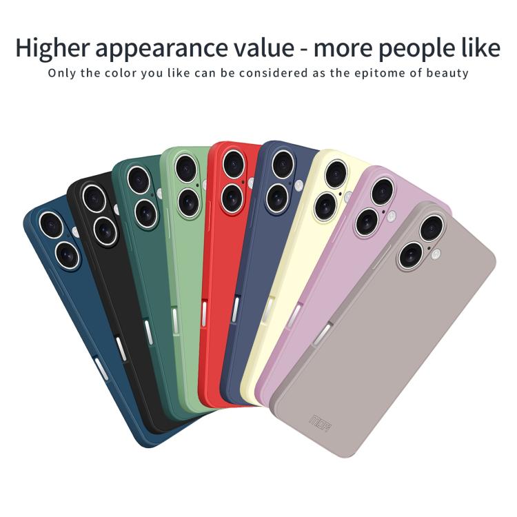 MOFI Caring Soft Shell Liquid Silicone Skin Feel Phone Case, For iPhone 16, For iPhone 15 Pro Max