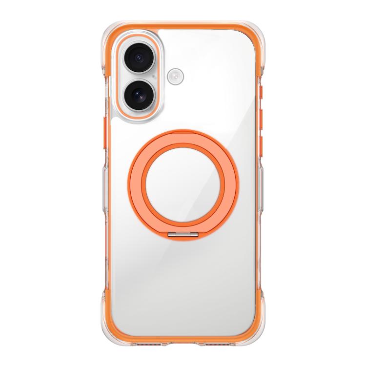 Vacuum-Sealed Transparent Airbag Magnetic Rotation Holder Acrylic Phone Case, For iPhone 16 Pro Max, For iPhone 16 Pro, For iPhone 16, For iPhone 15 Pro Max, For iPhone 15 Pro, For iPhone 15
