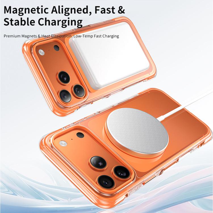 Vacuum-Sealed Transparent Airbag Magnetic Rotation Holder Acrylic Phone Case, For iPhone 16 Pro Max, For iPhone 16 Pro, For iPhone 16, For iPhone 15 Pro Max, For iPhone 15 Pro, For iPhone 15