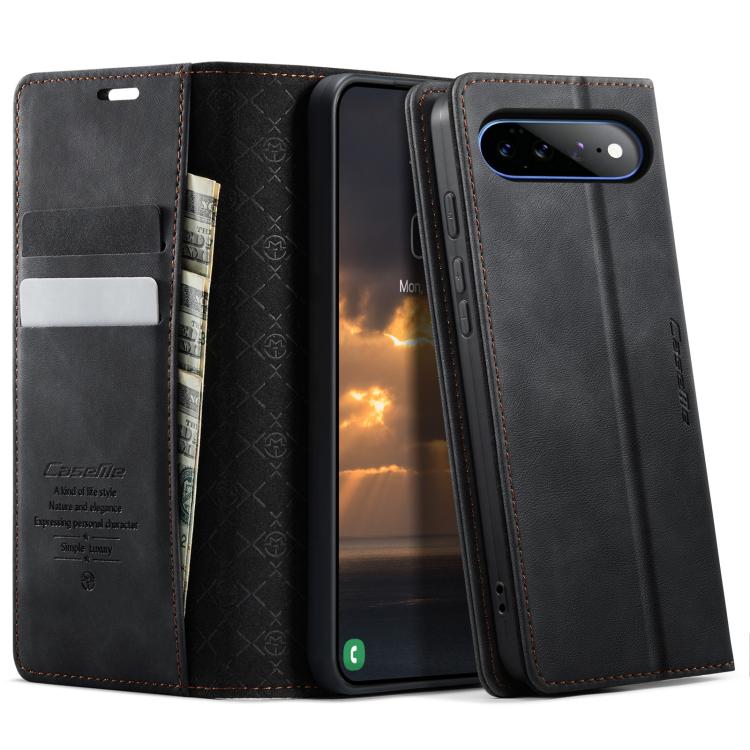 CaseMe 033 Calf Leather Lining Microfibre RFID Blocking Phone Case, For Google Pixel 11 Pro XL, For Google Pixel 10a, For Google Pixel 11 / 11 Pro