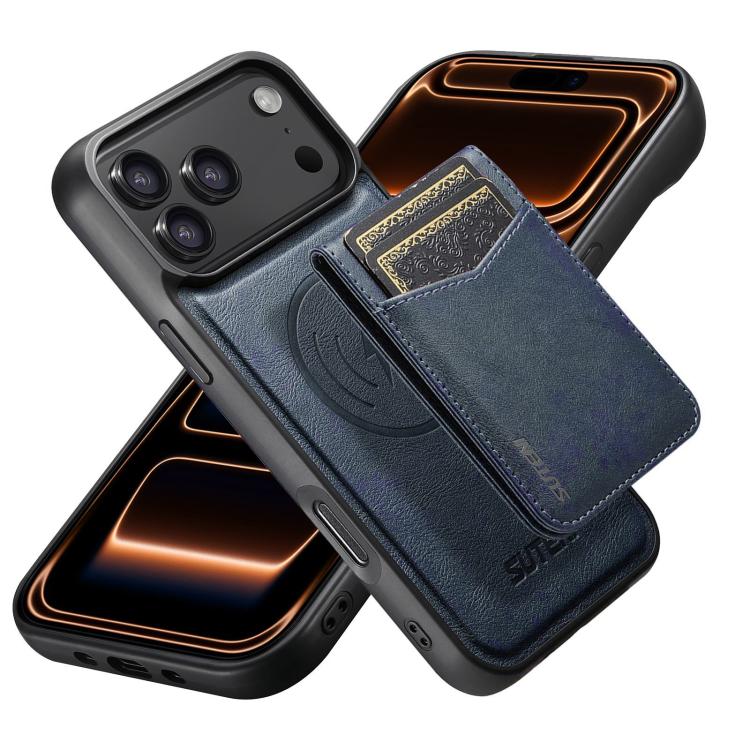 Suteni G5S5 2-in-1 Magnetic Detachable Bottle Opener Card Bag Cow Leather Back Phone Case, For iPhone 17 Pro Max, For iPhone 17 Pro, For iPhone 17, For iPhone Air, For iPhone 16 Pro Max, For iPhone 16 Pro, For iPhone 16 Plus, For iPhone 16
