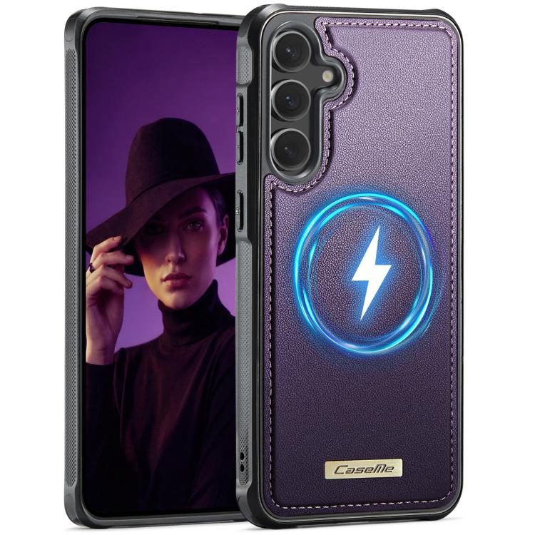 CaseMe C69 Series Magnetic Vegan Leather Back Phone Case, For Samsung Galaxy A57 5G, For Samsung Galaxy S25 FE 5G, For Samsung Galaxy A17, For Samsung Galaxy S25 Edge 5G