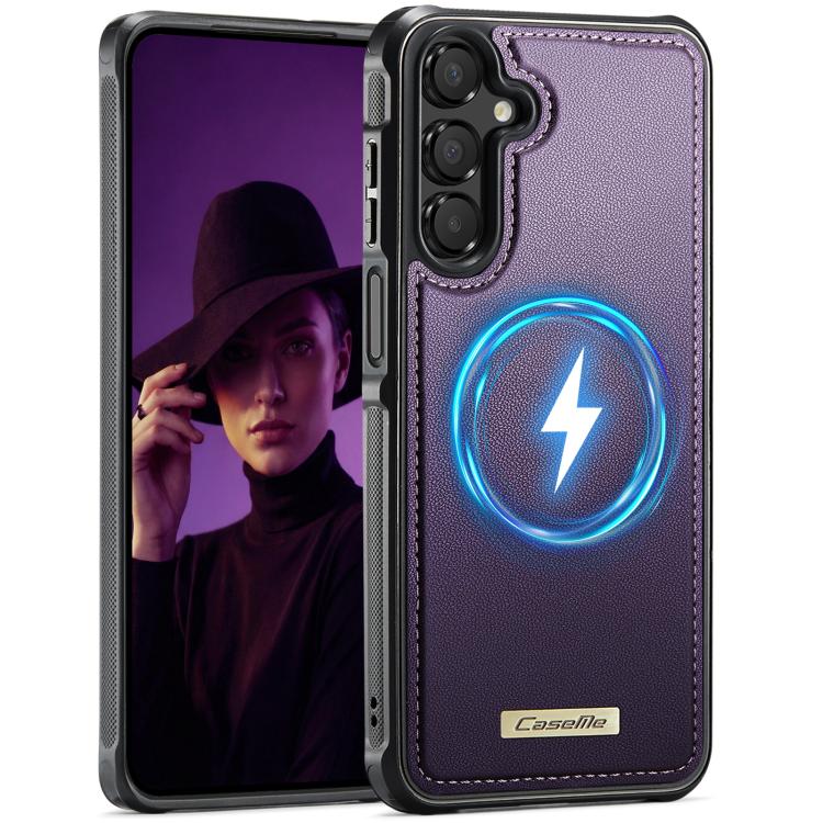CaseMe C69 Series Magnetic Vegan Leather Back Phone Case, For Samsung Galaxy A57 5G, For Samsung Galaxy S25 FE 5G, For Samsung Galaxy A17, For Samsung Galaxy S25 Edge 5G