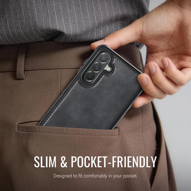 CaseMe C69 Series Magnetic Vegan Leather Back Phone Case, For Samsung Galaxy A57 5G, For Samsung Galaxy S25 FE 5G, For Samsung Galaxy A17, For Samsung Galaxy S25 Edge 5G