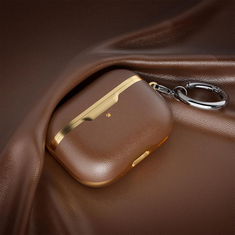Business Full Coverage Vegan Leather Protective Case, For Airpods Pro 2