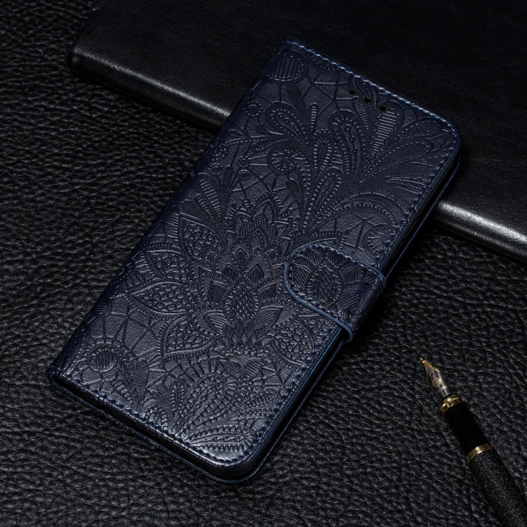 For Galaxy A10S Lace Flower Embossing Pattern Horizontal Flip Leather Case , with Holder & Card Slots & Wallet & Photo Frame & Lanyard, For Galaxy A10S