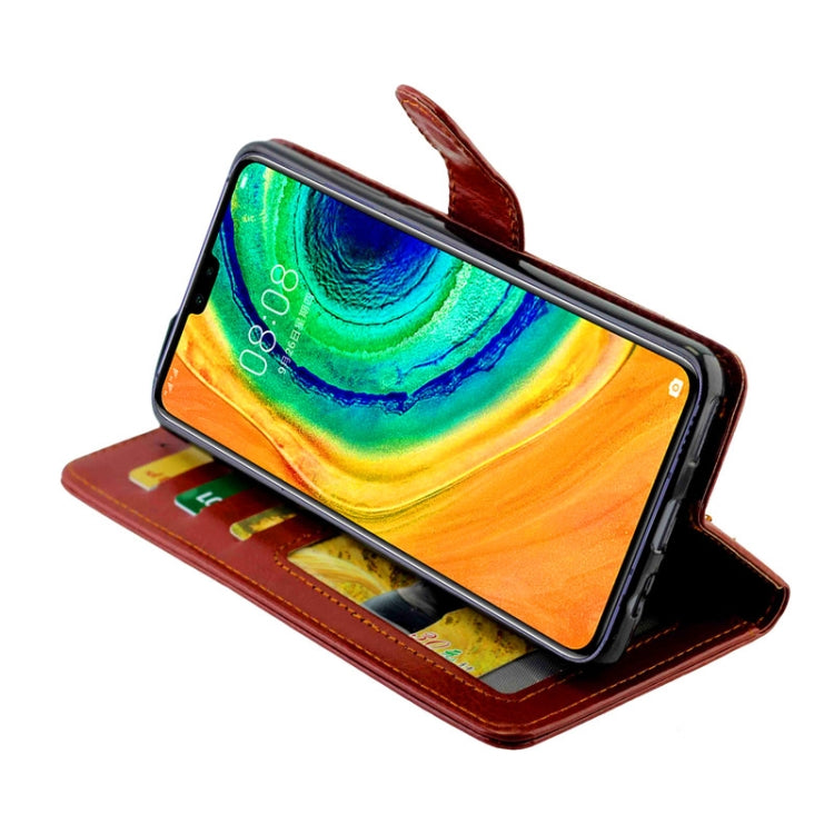 Crazy Horse Texture Horizontal Flip Leather Case with Holder & Card Slots & Wallet & Photo Frame, For Huawei Mate 30
