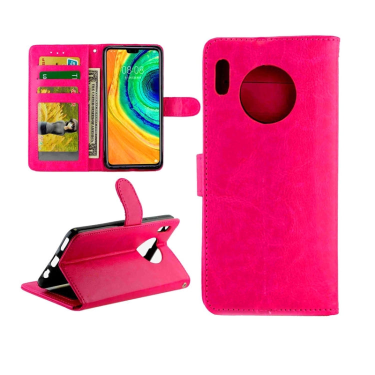 Crazy Horse Texture Horizontal Flip Leather Case with Holder & Card Slots & Wallet & Photo Frame, For Huawei Mate 30