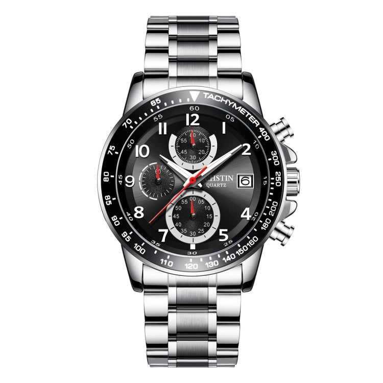 OCHSTIN   6112 Men Multi  Function Watch Fashion Sports Business Calendar Luminous Men Watch Quartz Watch Steel Watch