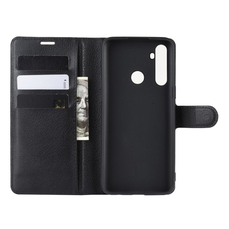 For OPPO Realme C3 (3 cameras)/Realme 5 Litchi Texture Horizontal Flip Protective Case with Holder & Card Slots & Wallet, For OPPO Realme C3 (3 Cameras)