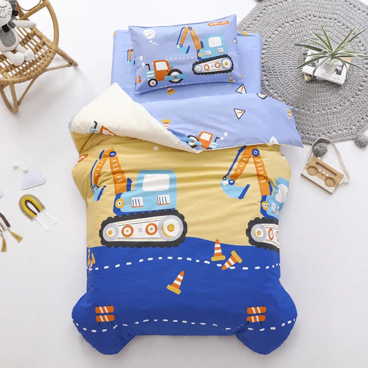 Children's Cotton Nap Bedding Set – Duvet & Pillowcase