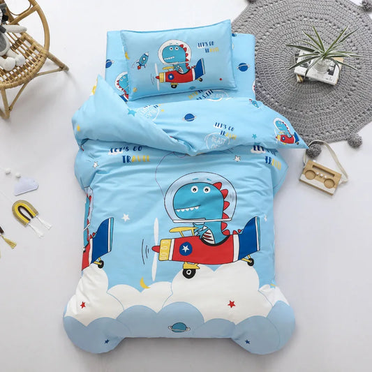 Children's Cotton Nap Bedding Set – Duvet & Pillowcase