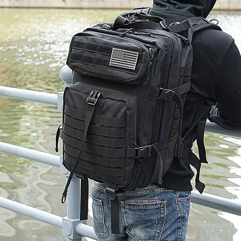 QT&QY 30/50L Tactical Backpacks Man Traveling Bags Survival Outdoor 3P Assault Pack EDC Molle Pack hiking Trekking Hunting Bag