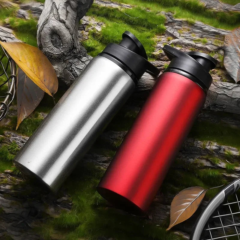Portable Water Bottle Bicycle Riding Drinking Water Bottle Outdoor Sport Travel Mug Metal Stainless Steel Bottle