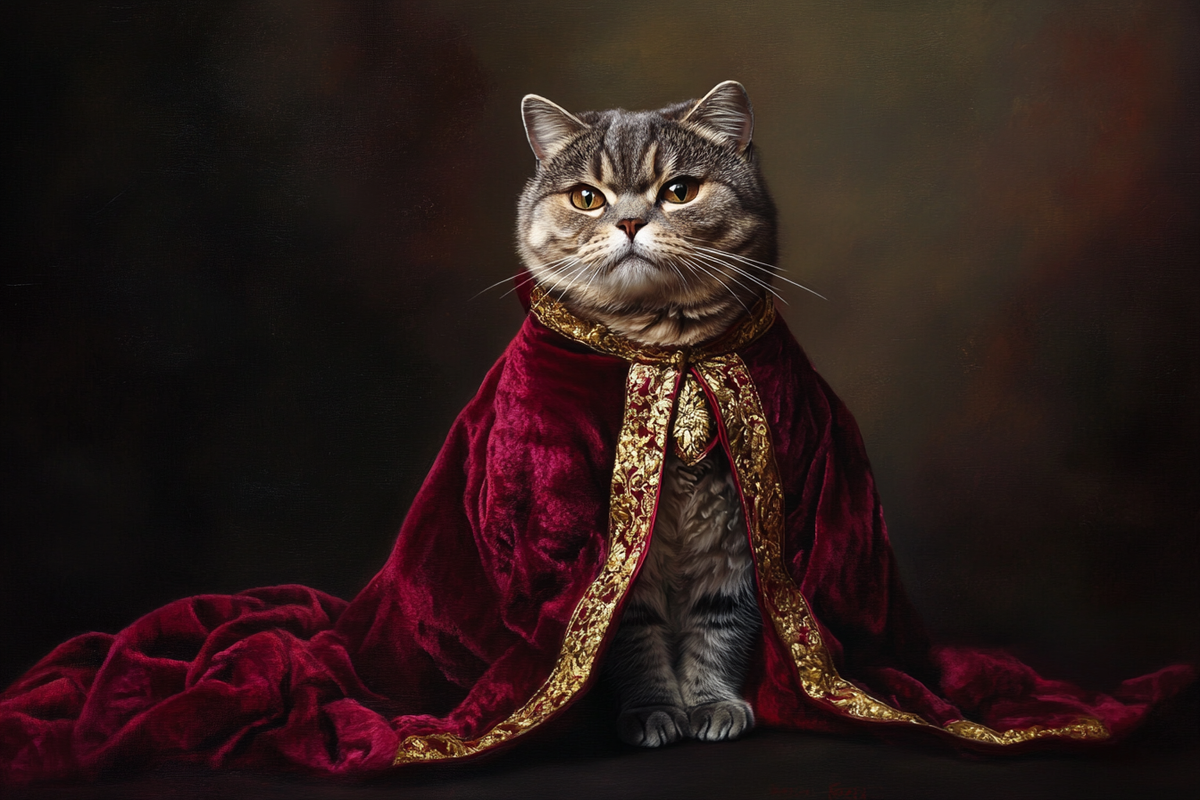 Scottish Fold Majesty Canvas