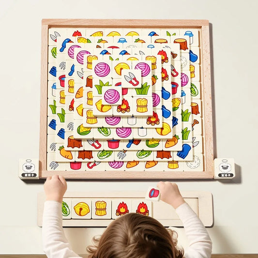 Board games casual card games wooden puzzle sheep multiplayer parent-child interactive thinking training entertainment toys