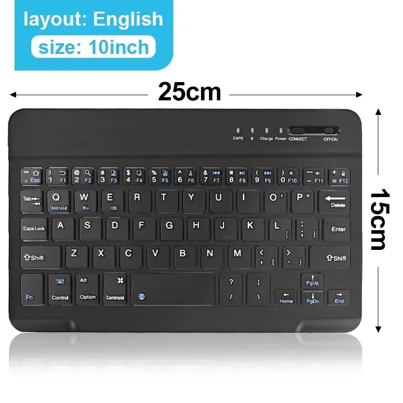 10 inch Bluetooth Keyboard for tablet ipad Keyboard and Mouse Kit for ipad Xiaomi Samsung Huawei Lenovo For Android ios Windows