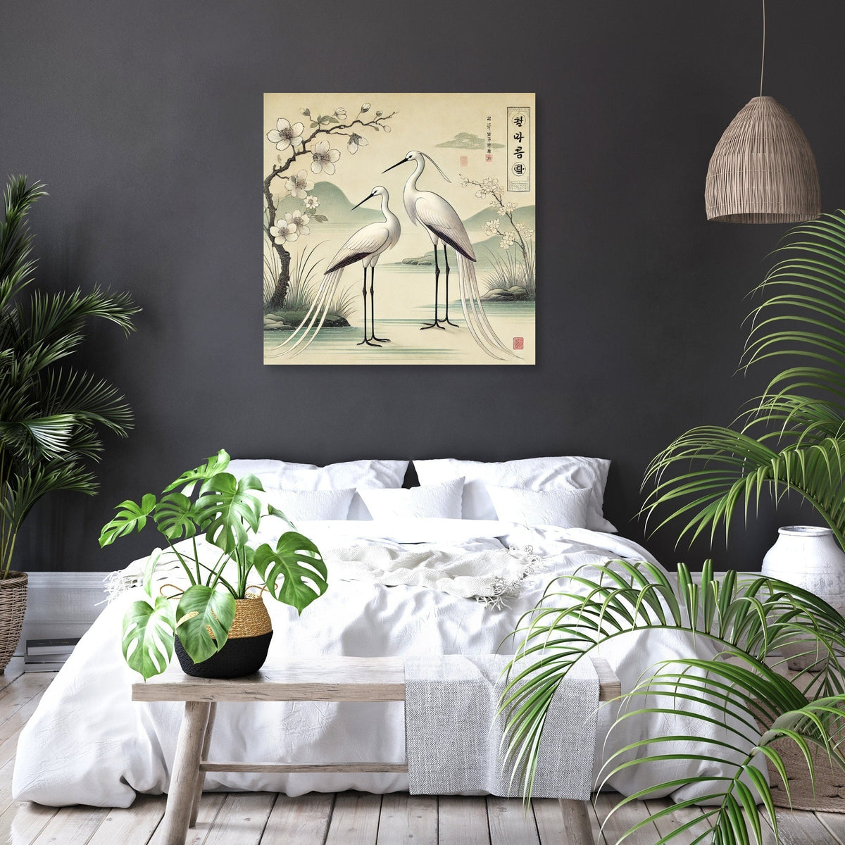 Serene Cranes Canvas