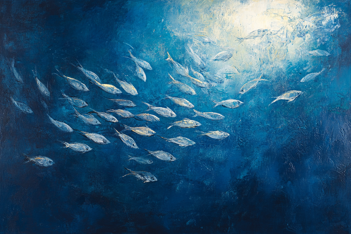 Shimmering Shoals Canvas