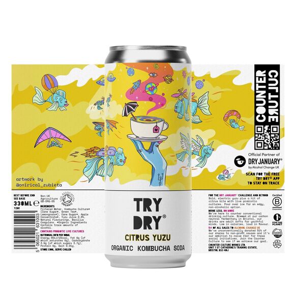 Counter Culture - Citrus Yuzu Organic Kombucha Soda