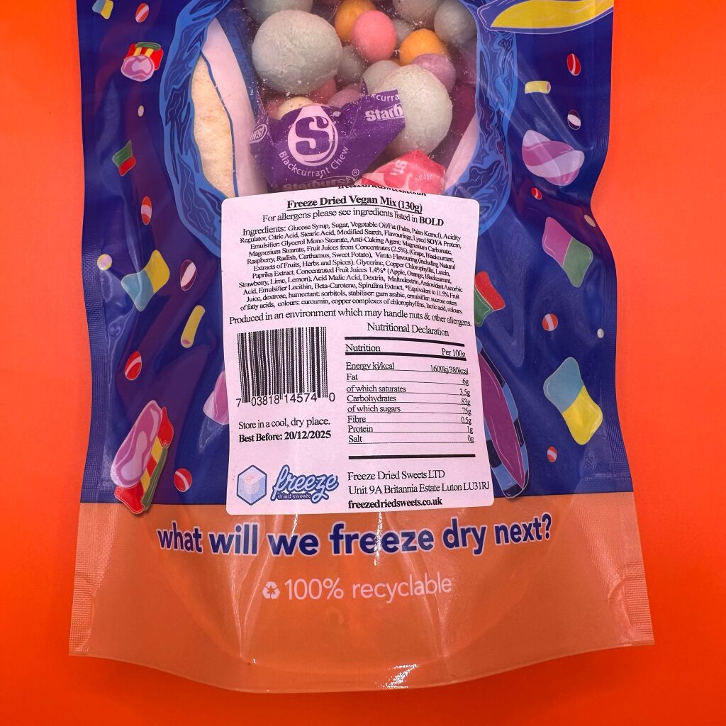 Freeze Dried Vegan Mix - 130g