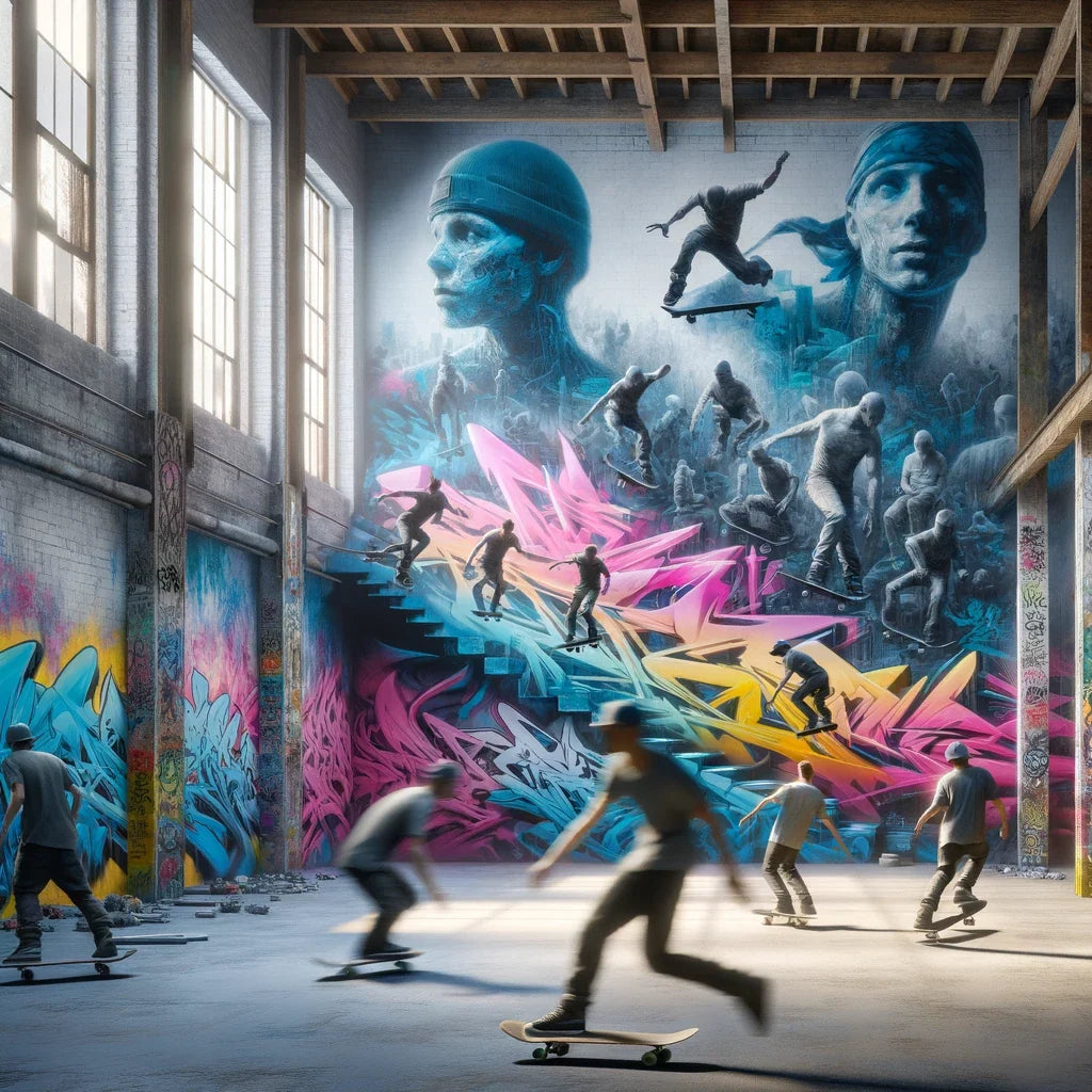 Skateboard Symphony Canvas