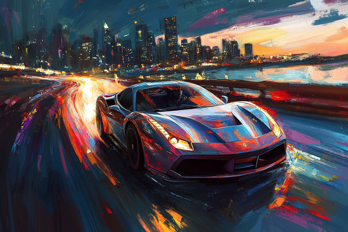 Skyline Speed Canvas