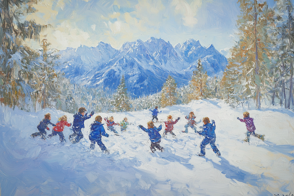 Snowball Showdown Canvas