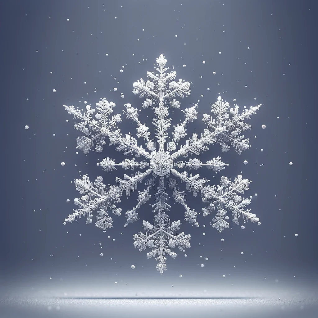 Snowfall Serenity Cotton Cushion