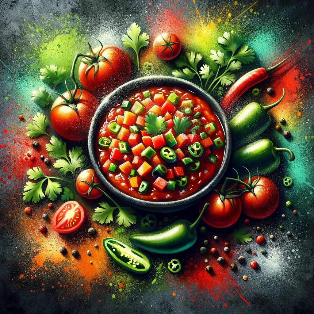 Spicy Salsa Symphony Canvas
