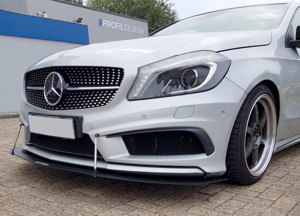 Maxton Design - Aftermarket  FRONT RACING SPLITTER MERCEDES A W176 AMG-LINE (2012-2015)