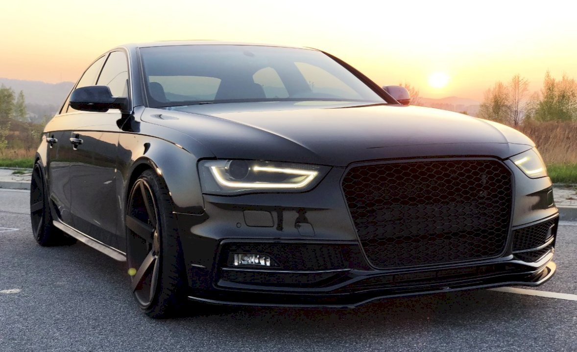 Maxton Design - Aftermarket  FRONT SPLITTER V.2 AUDI S4 / A4 S-LINE B8 FL