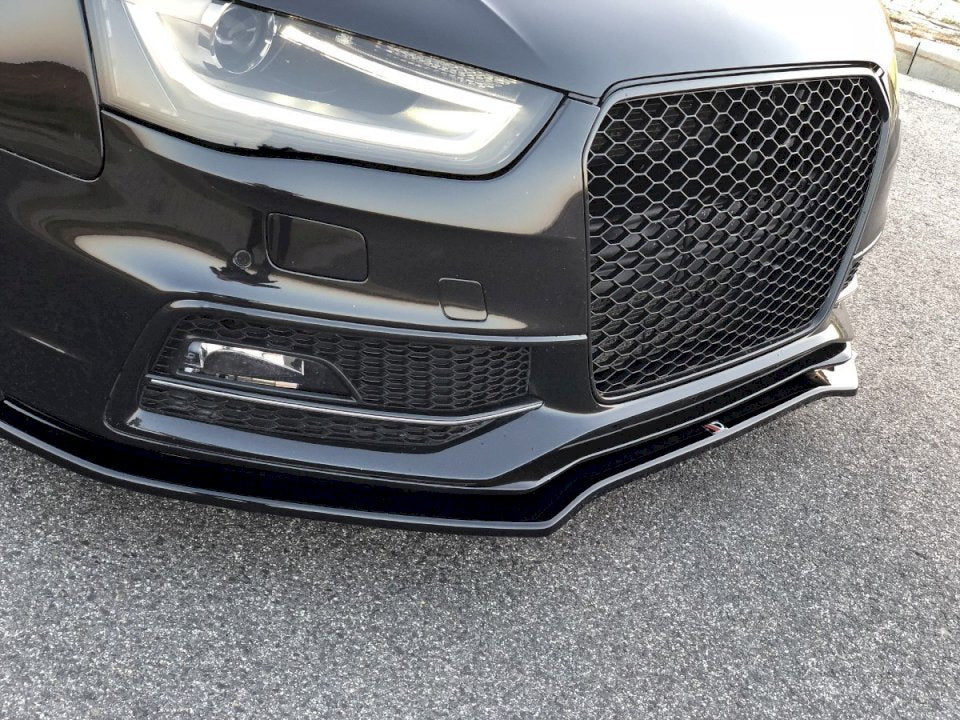 Maxton Design - Aftermarket  FRONT SPLITTER V.2 AUDI S4 / A4 S-LINE B8 FL