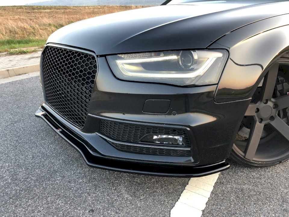 Maxton Design - Aftermarket  FRONT SPLITTER V.2 AUDI S4 / A4 S-LINE B8 FL