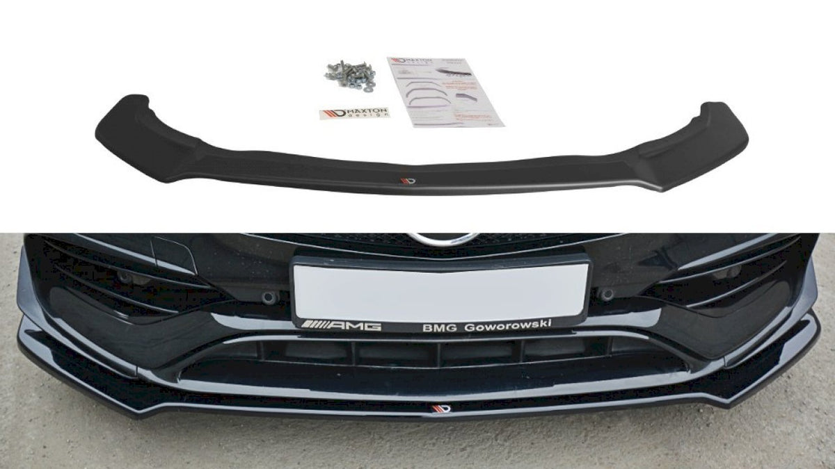 Maxton Design - Aftermarket  FRONT SPLITTER V.2 MERCEDES CLA 45 AMG C117 (FACELIFT) (2017-UP)