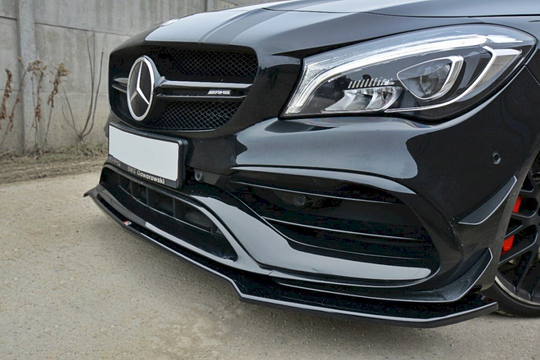 Maxton Design - Aftermarket  FRONT SPLITTER V.2 MERCEDES CLA 45 AMG C117 (FACELIFT) (2017-UP)