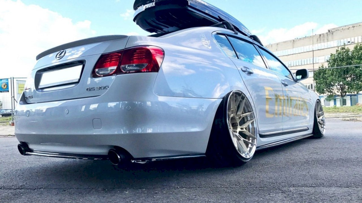 Maxton Design - Aftermarket  CENTRAL REAR SPLITTER LEXUS GS 300 MK3 FACELIFT (WITHOUT VERTICAL BARS)