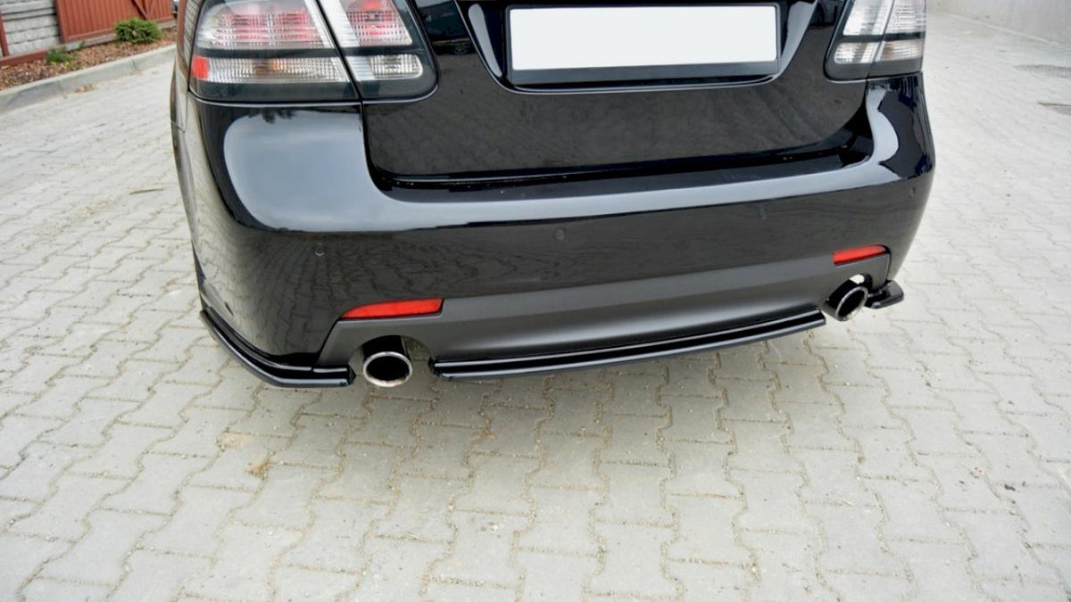 Maxton Design - Aftermarket  CENTRAL REAR SPLITTER SAAB 9-3 AERO MK2 FACELIFT (2007-11)