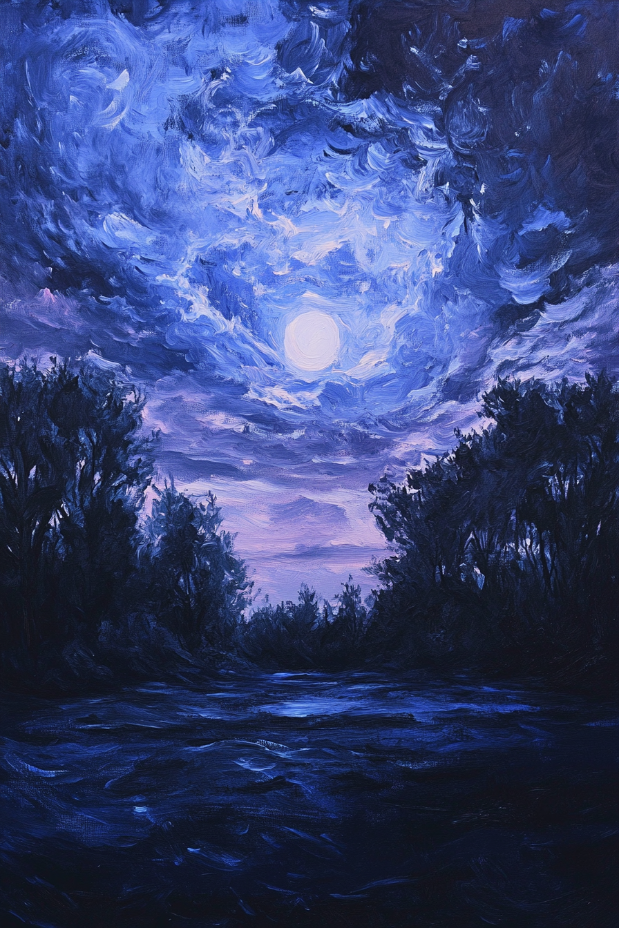Starlit Solitude Canvas