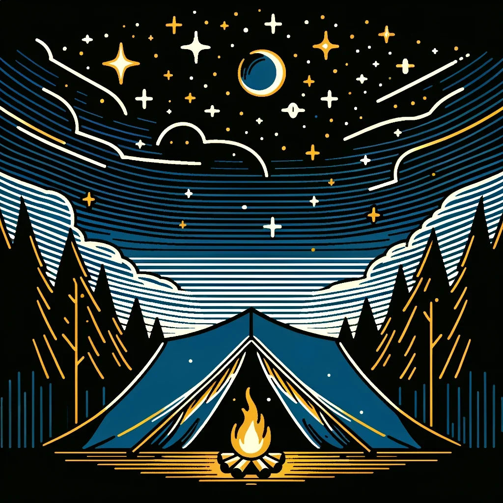 Starry Night Camping Canvas