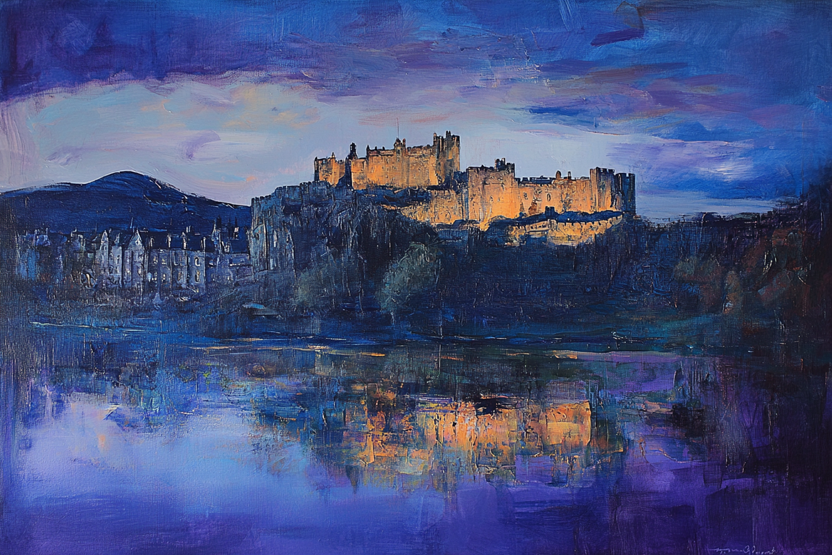 Stirling Castle Twilight Canvas