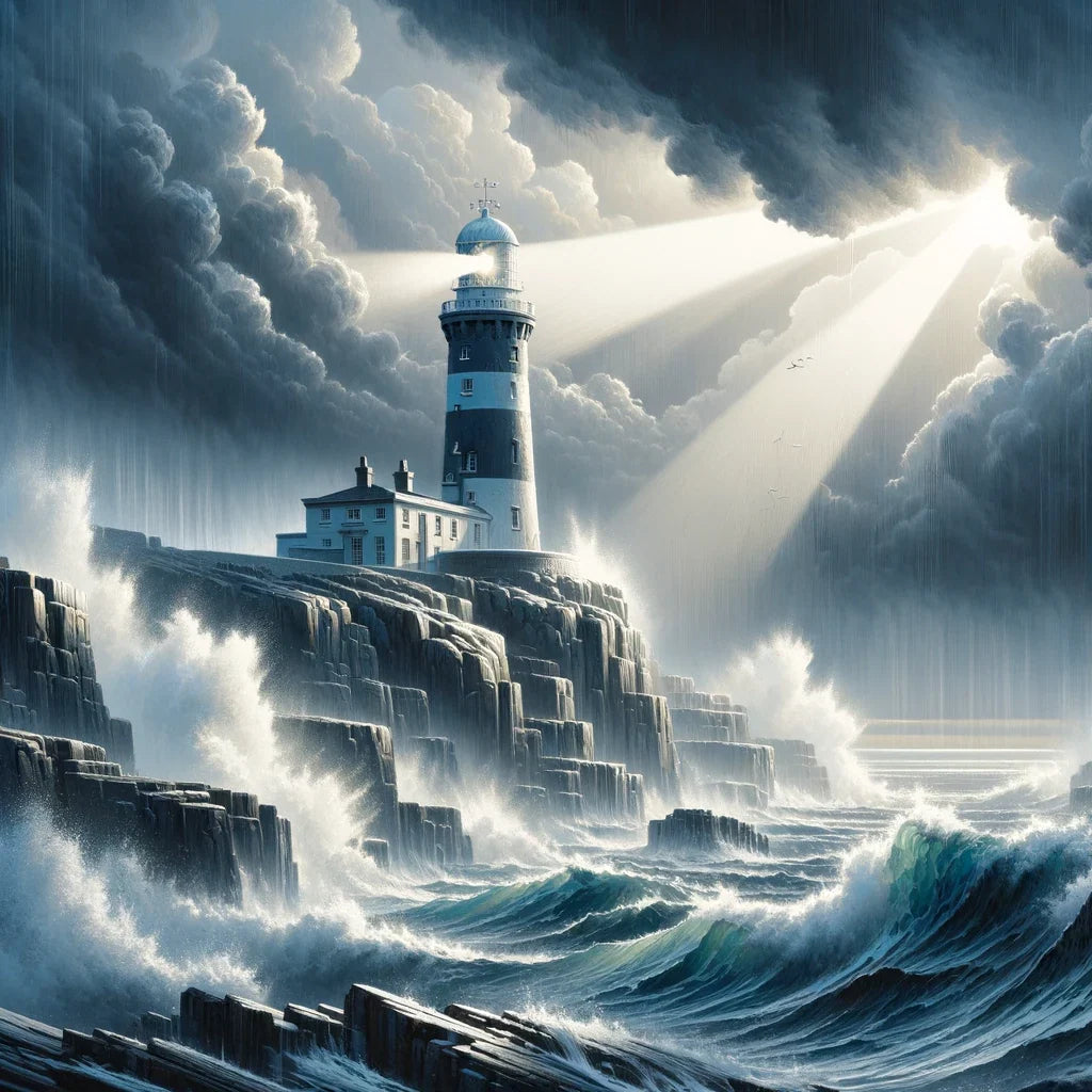 Stormwatch Lighthouse Canvas