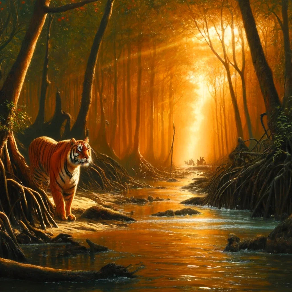 Sundarbans Tiger Majesty Canvas
