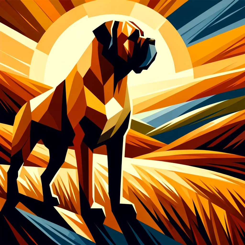 Sunset Majesty Bullmastiff Canvas