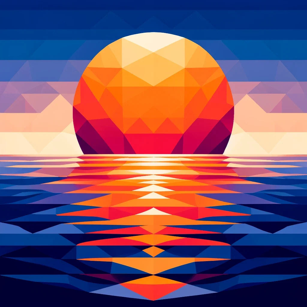 Sunset Symmetry Canvas