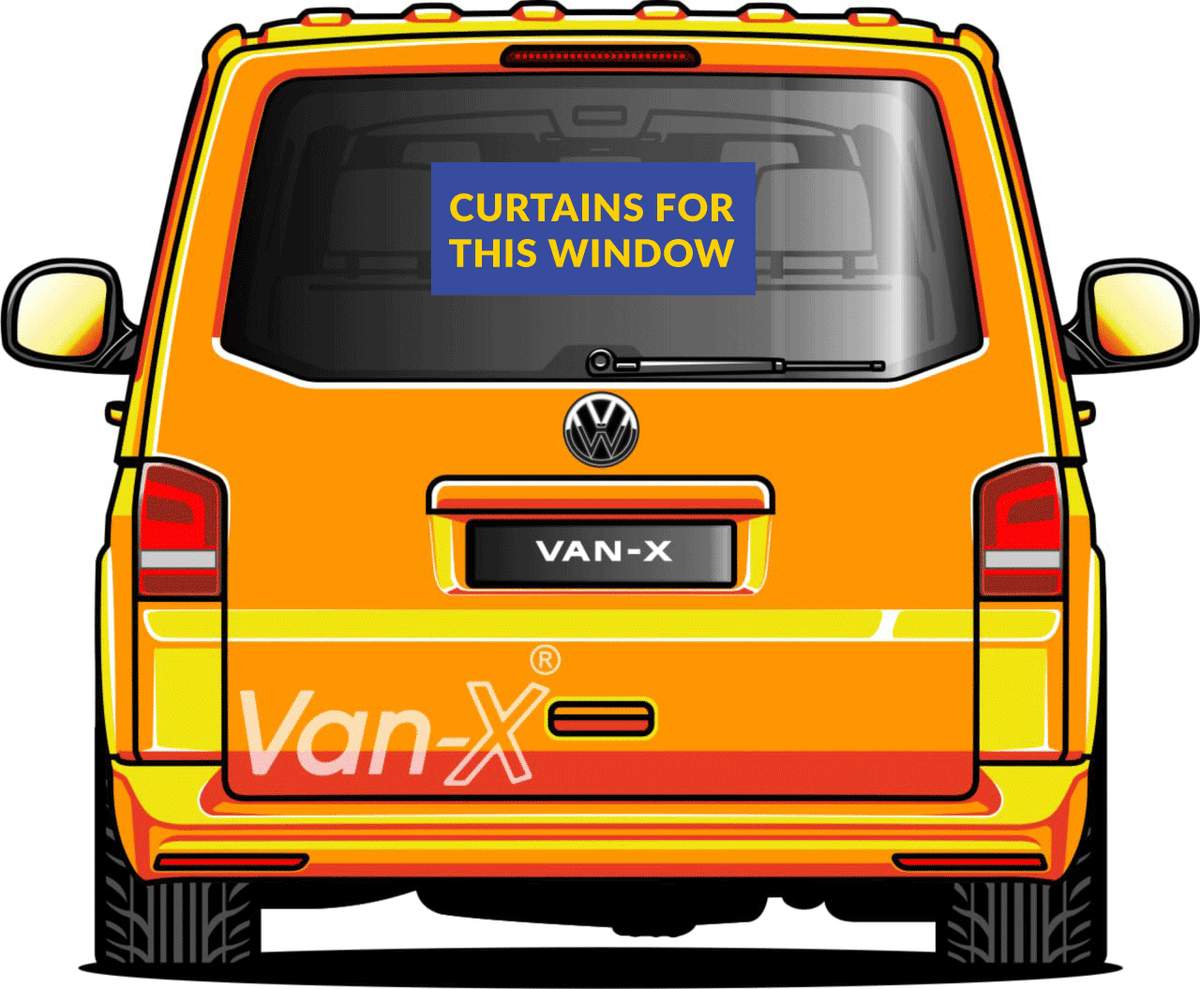 For VW T6 Transporter Window Curtains Eco-Line Grey – Campervan Privacy Curtains | Van-X