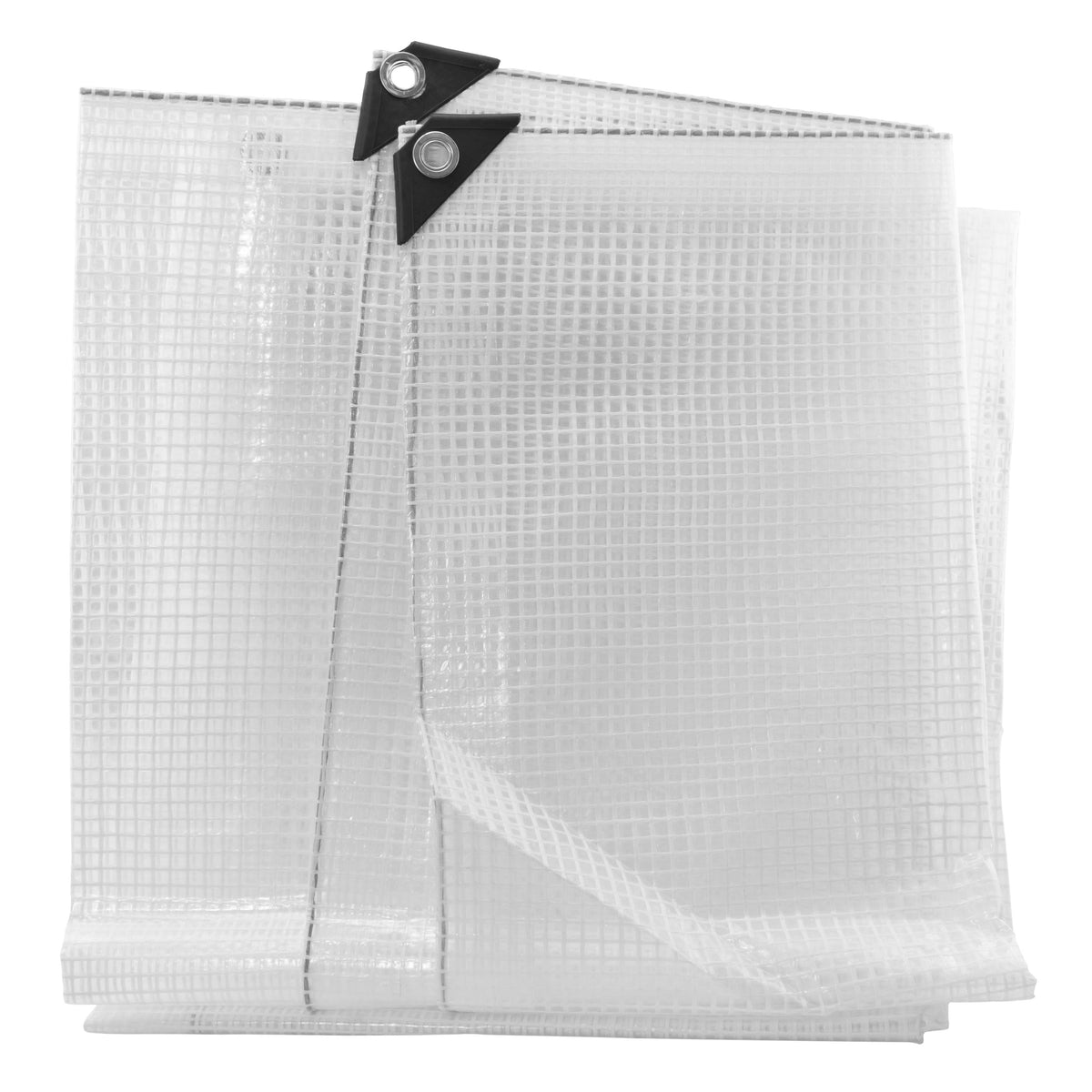 Clear M-Grade Tarpaulin with 10 Metres of 6mm Bungee Rope