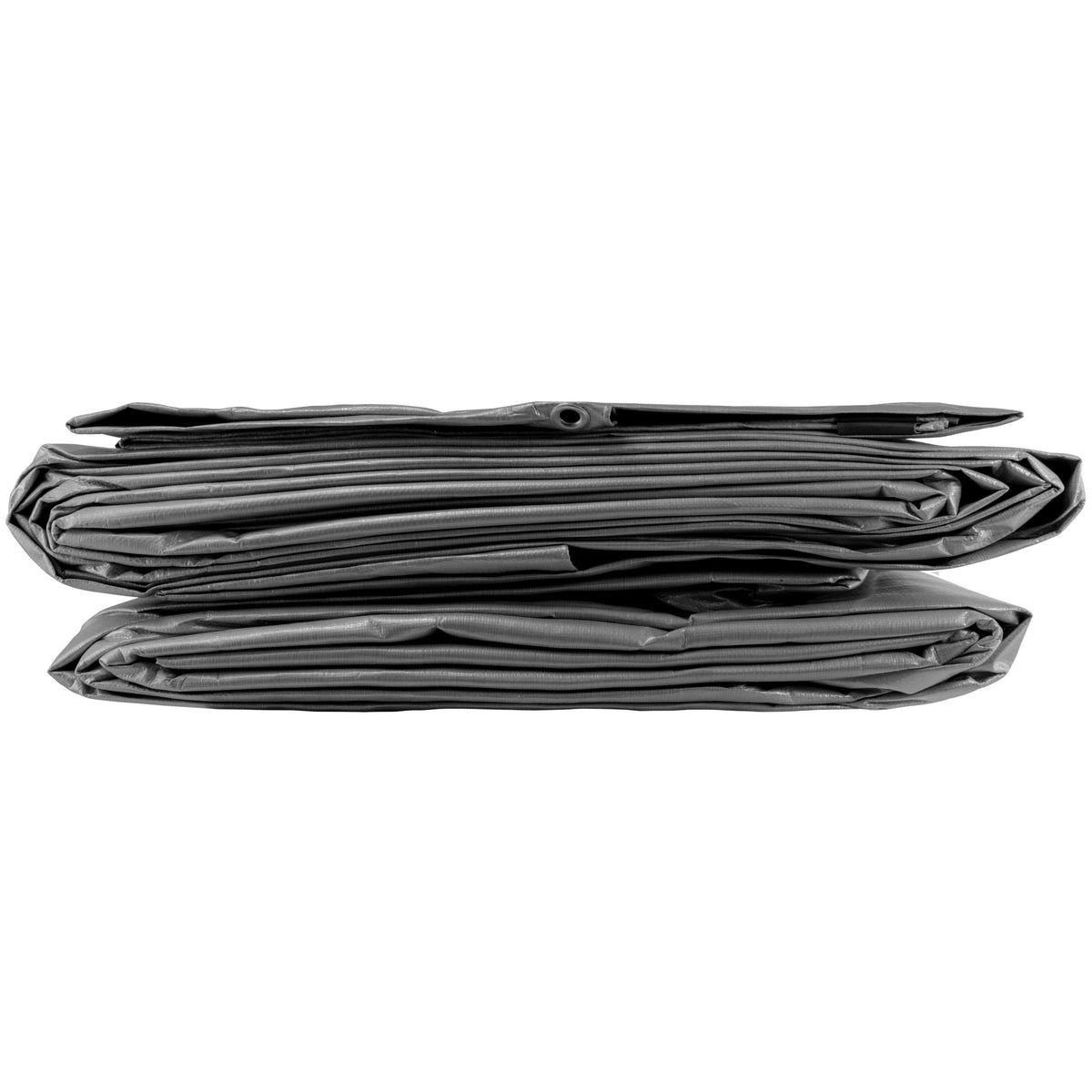 Grey L-Grade Tarpaulin with 10 x 6" Bungee Balls (Black)
